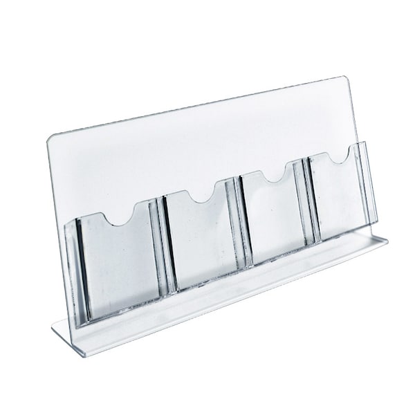Azar Displays Four-Pocket Slant-Back Brochure Holder, PK2 222978 - main